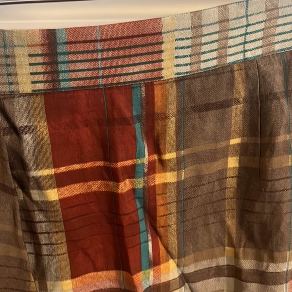 Antonio Melani Plaid Ruffle front skirt size 10 - Picture 3 of 4